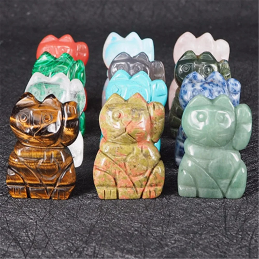 Druzy 12PC Natural Stone Crystal Lapis Jades Cute Lucky Cat Bring Happiness Lucky Wealth Healing Charms Energy Adornment
Druzy 12PC Natural Stone Crystal Lapis Jades Cute Lucky Cat Bring Happiness Lucky Wealth Healing Charms Energy Adornment