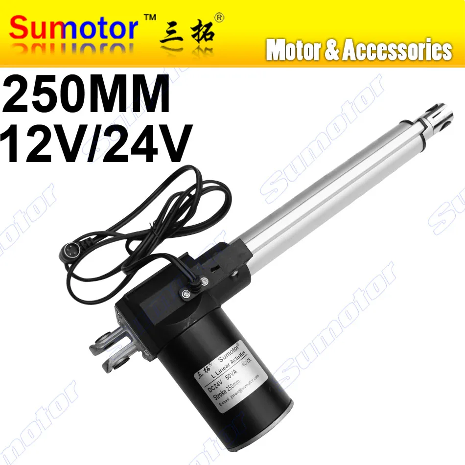 L250 10inch 250mm stroke Electric linear actuator DC 12V 24V 5 10 30mm/s Heavy Duty Pusher Progressive 600 300 100Kg furniture
L250 10inch 250mm stroke Electric linear actuator DC 12V 24V 5 10 30mm/s Heavy Duty Pusher Progressive 600 300 100Kg furniture