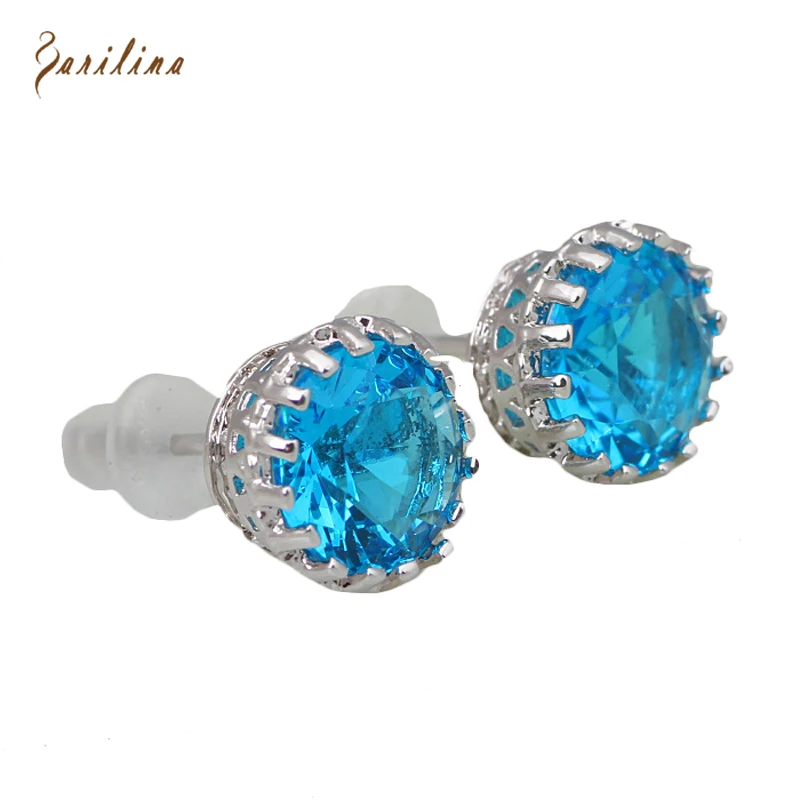Party Jewelry SkyBlue Zircon Silver Color earrings Crystal Stud Earrings For Women Fashion Cute Jewelry E274
Party Jewelry SkyBlue Zircon Silver Color earrings Crystal Stud Earrings For Women Fashion Cute Jewelry E274