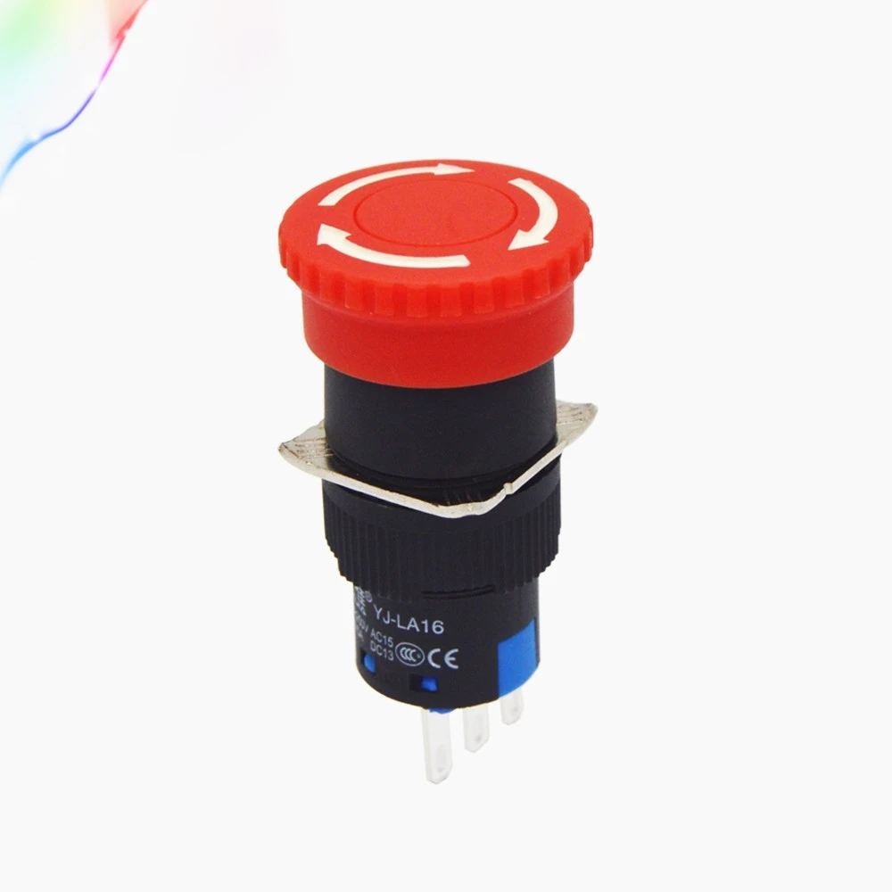 Push Button Switch 5A/220V Emergency Stop Switch 1NO 1NC Small Head On Off Self Lock Button Three Pins Pushbutton LA16-11ZS
Push Button Switch 5A/220V Emergency Stop Switch 1NO 1NC Small Head On Off Self Lock Button Three Pins Pushbutton LA16-11ZS