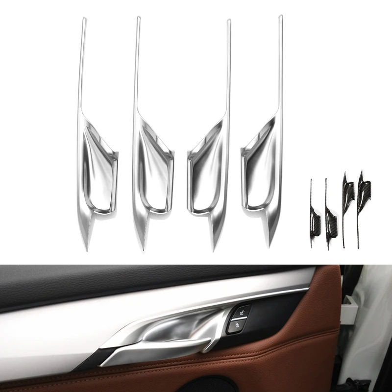 For BMW X5 F15 2014 2015 2016 2017 X6 F16 2015- 2018 4pcs Car ABS Chrome / Carbon Fiber Texture Door Handle Bowl Cover
For BMW X5 F15 2014 2015 2016 2017 X6 F16 2015- 2018 4pcs Car ABS Chrome / Carbon Fiber Texture Door Handle Bowl Cover