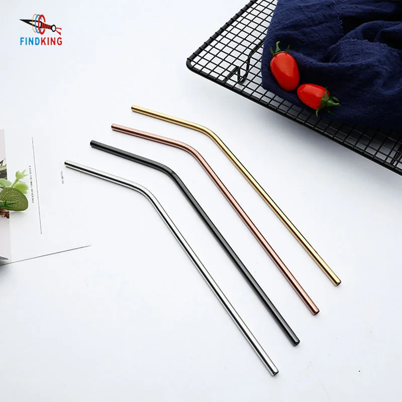Findking Colorful Reusable Stainless Straws Drinking Straw with Brush Food Grade Bar Accessories for Coffee Tea Juice
Findking Colorful Reusable Stainless Straws Drinking Straw with Brush Food Grade Bar Accessories for Coffee Tea Juice