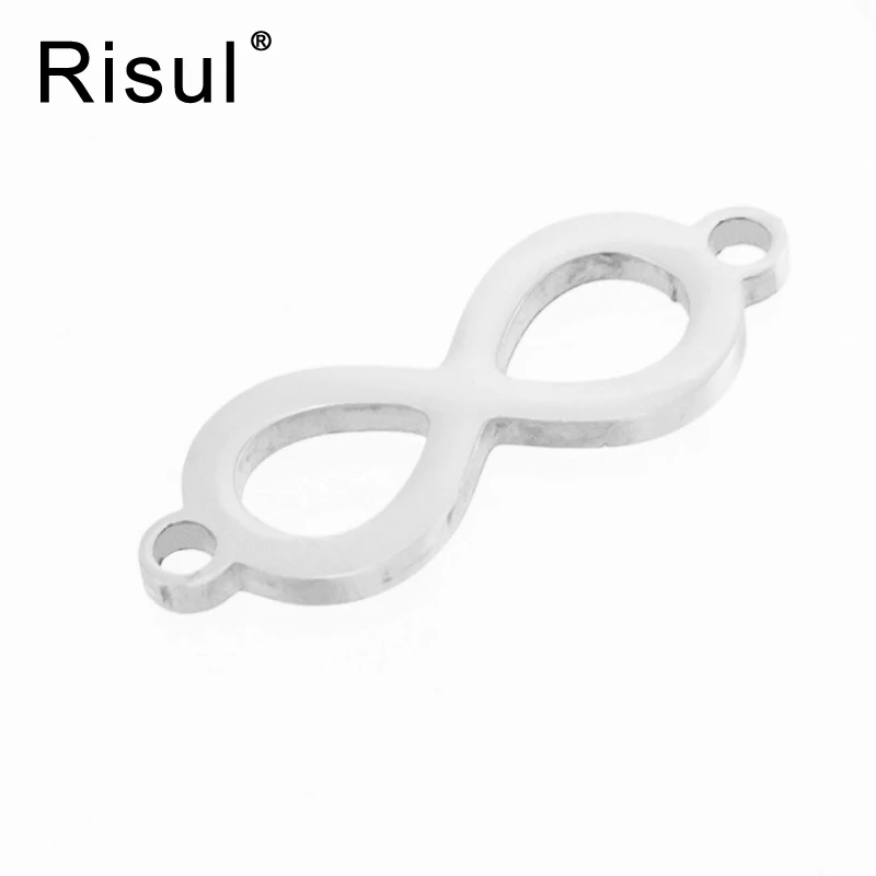 Risul Infinity Shape 8 letter Small Charm 2 ear loops pendant for Bracelet Necklace Diy jewelry make S.steel wholesale 50pcs
Risul Infinity Shape 8 letter Small Charm 2 ear loops pendant for Bracelet Necklace Diy jewelry make S.steel wholesale 50pcs