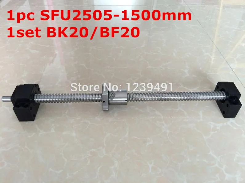 SFU2505 - 1500 мм шариковый винт с концевой обработкой + BK20/BF20 Поддержка ЧПУ частей
SFU2505 - 1500 мм шариковый винт с концевой обработкой + BK20/BF20 Поддержка ЧПУ частей