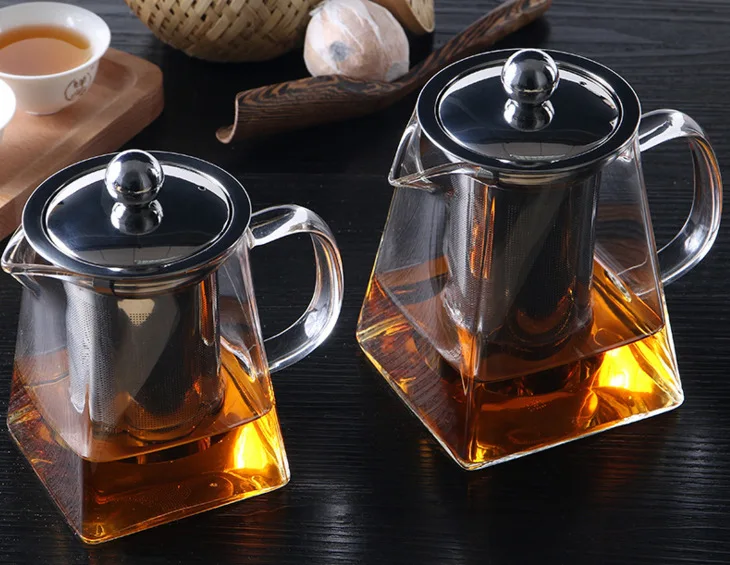 1PC 350ml Borosilicate Glass Square Teapot With Stainless Steel Infuser Strainer Heat Resistant Loose Leaf Tea Pot Kettle JM 005
1PC 350ml Borosilicate Glass Square Teapot With Stainless Steel Infuser Strainer Heat Resistant Loose Leaf Tea Pot Kettle JM 005
