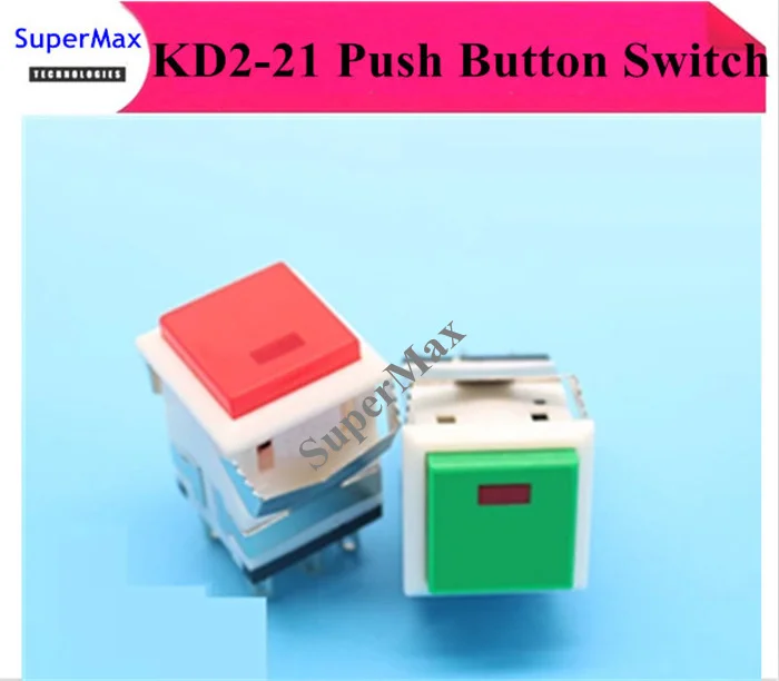 100pcs/ KD2-21 red-green 8 foot illuminated self-locking power key button switch
100pcs/ KD2-21 red-green 8 foot illuminated self-locking power key button switch