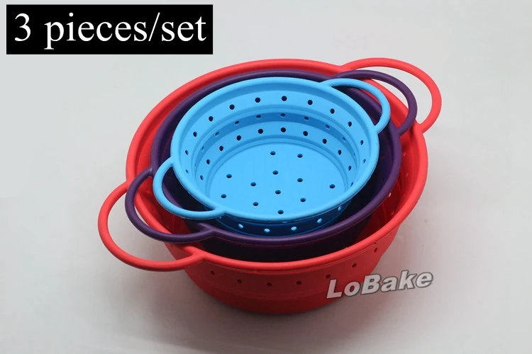 (3 pieces/set) Folding washing draining silicone bowl basket fruit vegetable tools easily folded & taking home accessories tools
(3 pieces/set) Folding washing draining silicone bowl basket fruit vegetable tools easily folded & taking home accessories tools