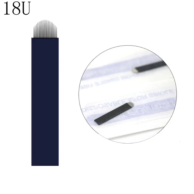 Black 0.16mm 18U Microblading Blades Microblading Eyebrow Blades Shading Needles Tattoo Curved Manual Micro Needles
Black 0.16mm 18U Microblading Blades Microblading Eyebrow Blades Shading Needles Tattoo Curved Manual Micro Needles