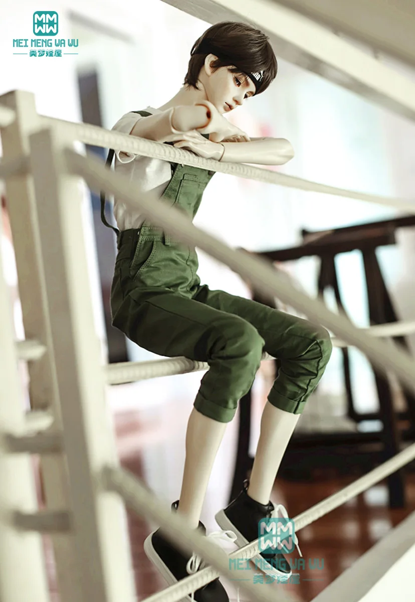 Одежда для куклы BJD, подходящая модная футболка BJD, брюки с ремешком армейского зеленого цвета
Одежда для куклы BJD, подходящая модная футболка BJD, брюки с ремешком армейского зеленого цвета