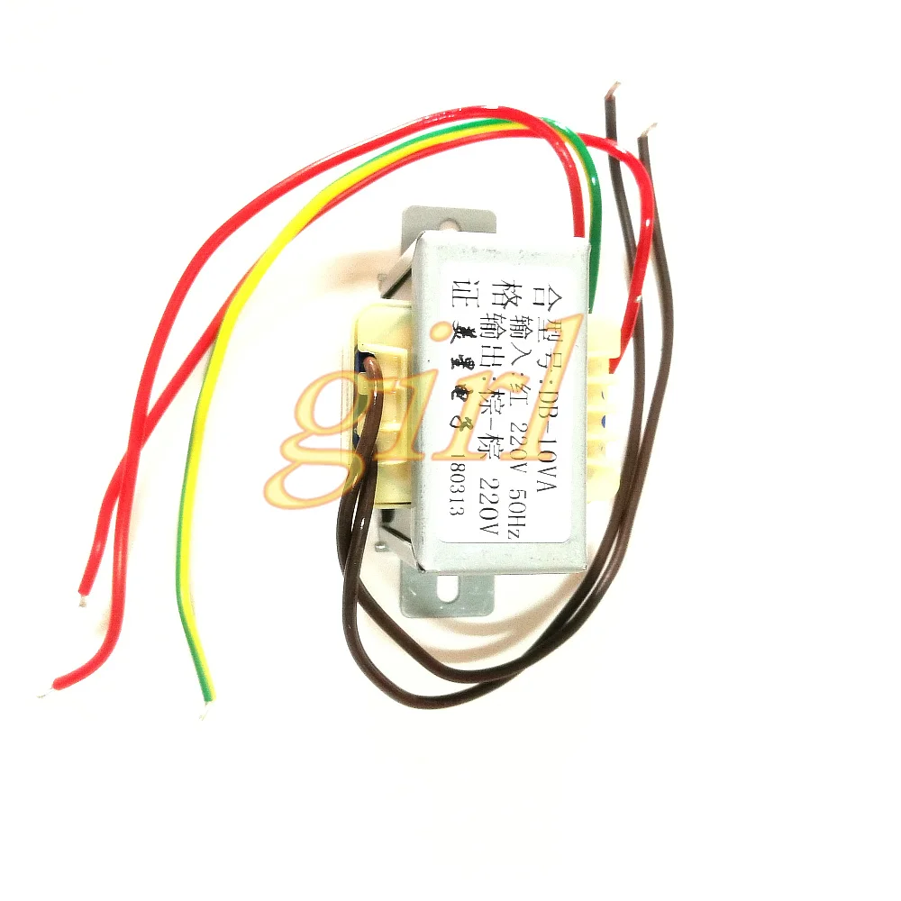 Isolation transformer 10W DB-10VA 220V to 220V 1:1 secure isolation filter
Isolation transformer 10W DB-10VA 220V to 220V 1:1 secure isolation filter