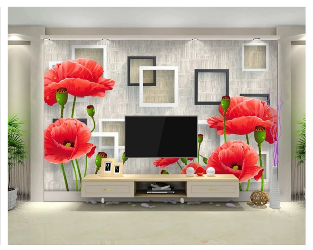 beibehang wallpaper for walls 3 d Fashion red flowers simple three-dimensional 3D TV wall mural wallpaper papel de parede
beibehang wallpaper for walls 3 d Fashion red flowers simple three-dimensional 3D TV wall mural wallpaper papel de parede