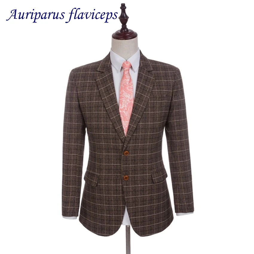 New Wool Jacket Custom Made Crown Plaid Men Suit Jackets Slim Fit Wedding Blazer For Men's Jacket Groom Man Tuxedos(Jacket)
New Wool Jacket Custom Made Crown Plaid Men Suit Jackets Slim Fit Wedding Blazer For Men's Jacket Groom Man Tuxedos(Jacket)