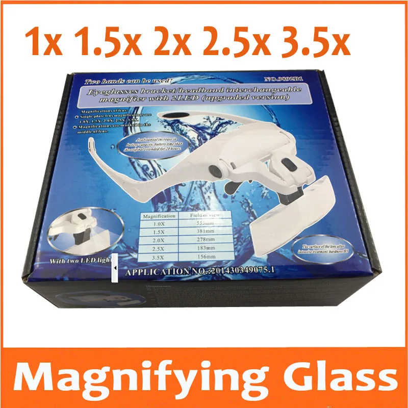 1X 1.5X 2X 2.5X 3.5X Wearing Glasses Style Helmet LED Illluminated Magnifier Reading Inspection Operation Magnifying Glass Loupe
1X 1.5X 2X 2.5X 3.5X Wearing Glasses Style Helmet LED Illluminated Magnifier Reading Inspection Operation Magnifying Glass Loupe
