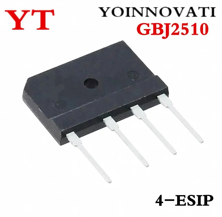 50 шт. GBJ2510 GBJ 2510 25A 1000V лучшее качество
50 шт. GBJ2510 GBJ 2510 25A 1000V лучшее качество