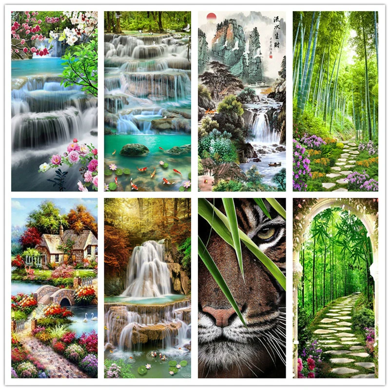 5D DIY landscape diamond painting full round diamond embroidery form waterfall rhinestone inlay wall decor picture set WG911
5D DIY landscape diamond painting full round diamond embroidery form waterfall rhinestone inlay wall decor picture set WG911