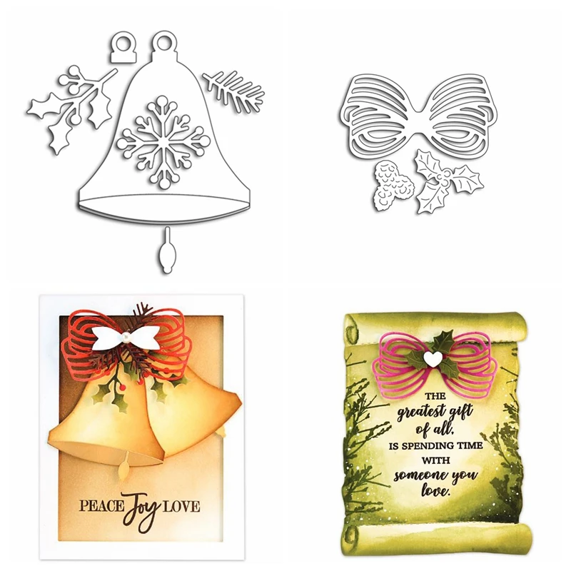 Decoration Bowknot Bell Sets Metal Cutting Dies For DIY Scrapbooking Decorative Album Embossing Craft Die Cutting Template
Decoration Bowknot Bell Sets Metal Cutting Dies For DIY Scrapbooking Decorative Album Embossing Craft Die Cutting Template