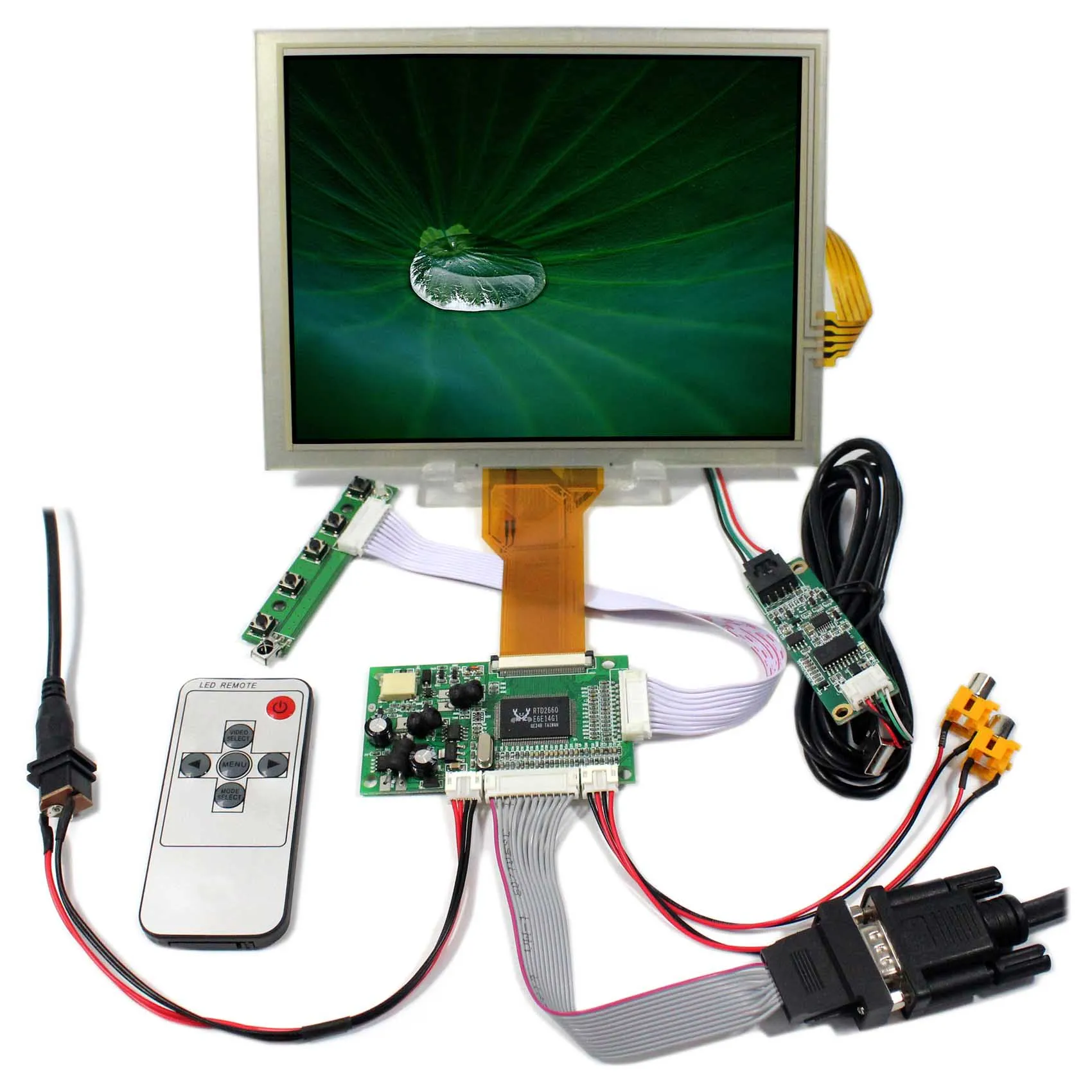 VGA 2AV Реверсивный ЖК-контроллер плата 8 дюймов 800x600 EJ080NA 05B сенсорный ЖК-экран
VGA 2AV Реверсивный ЖК-контроллер плата 8 дюймов 800x600 EJ080NA 05B сенсорный ЖК-экран