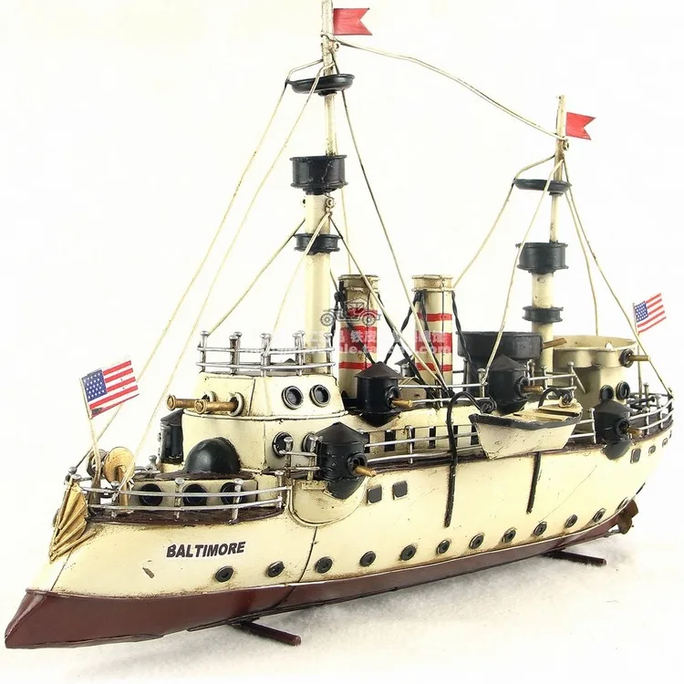 Baltimore cruiser model Home Decorations Vintage iron art boat model sailboat crafts
Baltimore cruiser model Home Decorations Vintage iron art boat model sailboat crafts