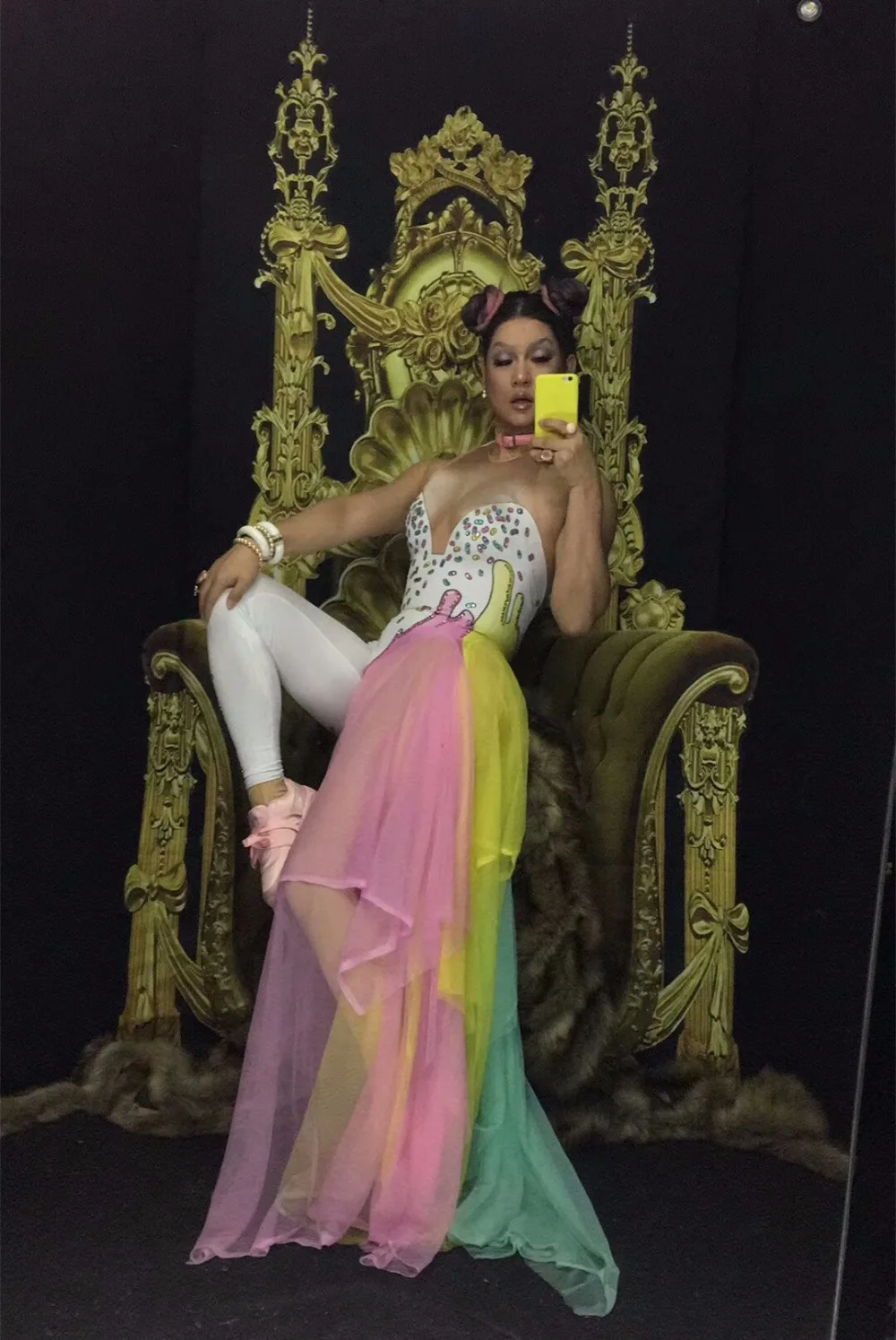 Women Sexy Jumpsuits Rhinestones Outfit Rainbow Nifty Female Costumes Performance DJ DS Show Singer Dance Nightclub Stage Bar
Women Sexy Jumpsuits Rhinestones Outfit Rainbow Nifty Female Costumes Performance DJ DS Show Singer Dance Nightclub Stage Bar