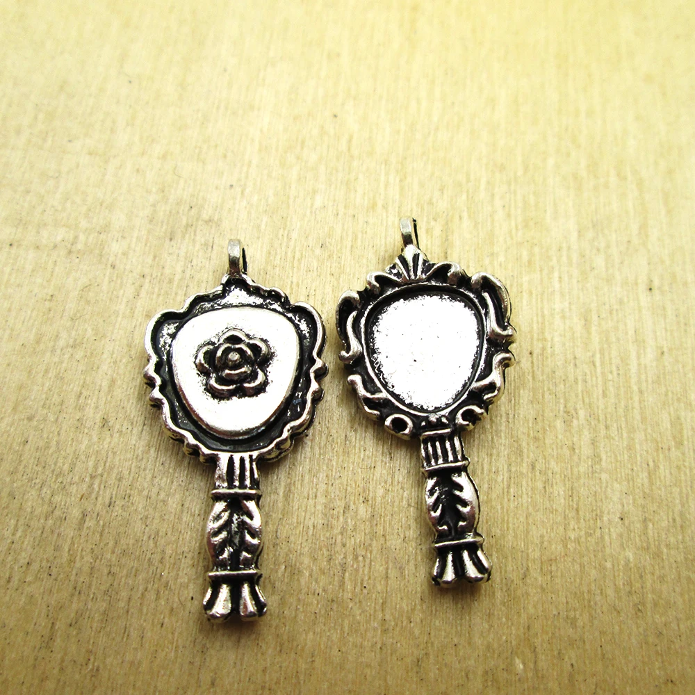 20pcs 29x14mm rose mirror Charms pendants DIY necklace/ bracelets charms antique silver tone
20pcs 29x14mm rose mirror Charms pendants DIY necklace/ bracelets charms antique silver tone