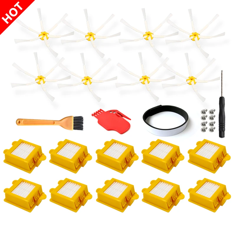 Hepa Filter For iRobot Roomba 700 Series 760 770 780 790 Vacuum Cleaner Spare Part 6 Armed Side Brush Brushes
Hepa Filter For iRobot Roomba 700 Series 760 770 780 790 Vacuum Cleaner Spare Part 6 Armed Side Brush Brushes