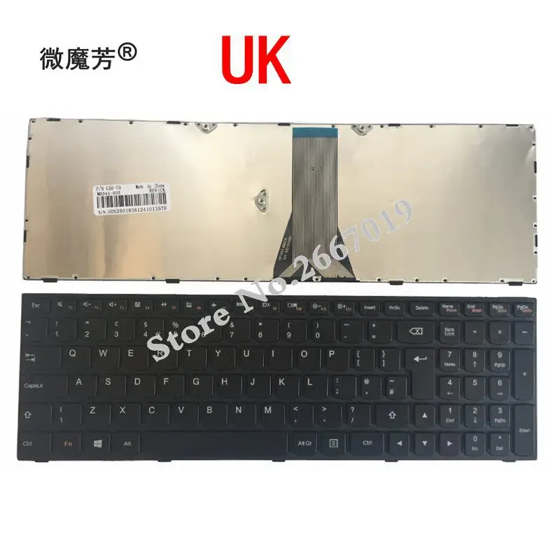 NEW UK Keyboard for Lenovo G50 Z50 B50-50 B50-30 G50-70A G50-70H G50-30 G50-45 G50-70 G50-70m Z70-80 UK laptopkeyboard Black
NEW UK Keyboard for Lenovo G50 Z50 B50-50 B50-30 G50-70A G50-70H G50-30 G50-45 G50-70 G50-70m Z70-80 UK laptopkeyboard Black