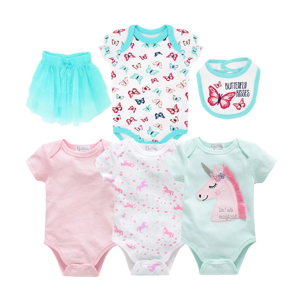 Summer 6 pcs Outfits Baby Clothes Set Cute Baby Girls Newborn Baby Girl Cotton Bowknot Clothes Bodysuit Jumpsuit Outfit Set
Summer 6 pcs Outfits Baby Clothes Set Cute Baby Girls Newborn Baby Girl Cotton Bowknot Clothes Bodysuit Jumpsuit Outfit Set