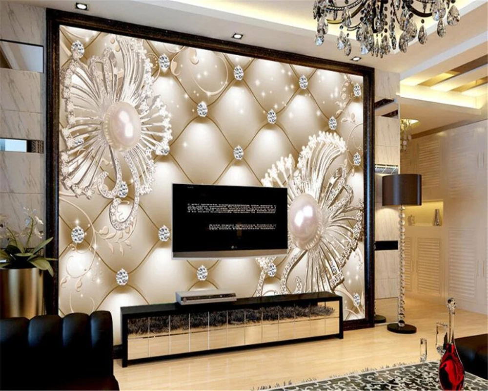 Beibehang Custom wallpaper 3D soft bag diamond jewelry flower luxury living room bedroom TV sofa background wall 3d wallpaper
Beibehang Custom wallpaper 3D soft bag diamond jewelry flower luxury living room bedroom TV sofa background wall 3d wallpaper
