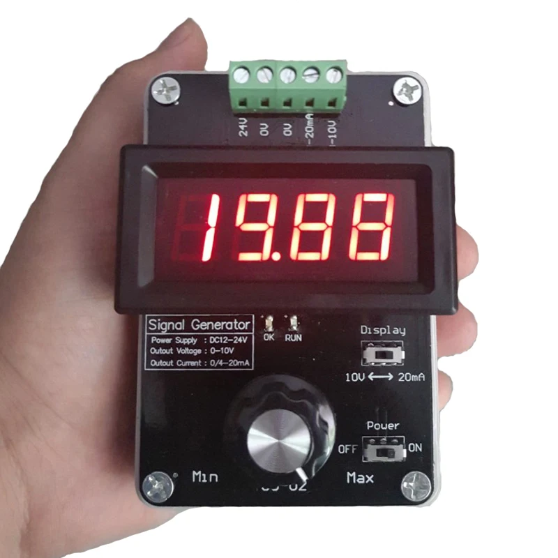 0-20mA/4-20mA/0-10V signal generator Adjustable current voltage analog current source
0-20mA/4-20mA/0-10V signal generator Adjustable current voltage analog current source