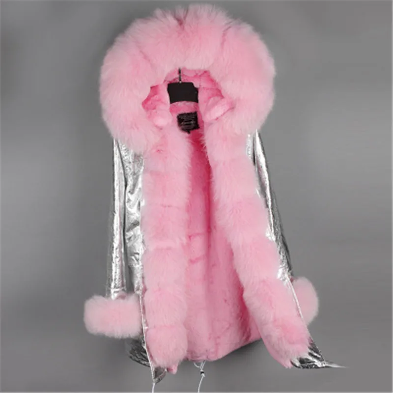 2020 silver coat winter jacket coat women parka real fox fur Collar hooded natural rabbit fur coat Thick Warm Fur liner parkas
2020 silver coat winter jacket coat women parka real fox fur Collar hooded natural rabbit fur coat Thick Warm Fur liner parkas