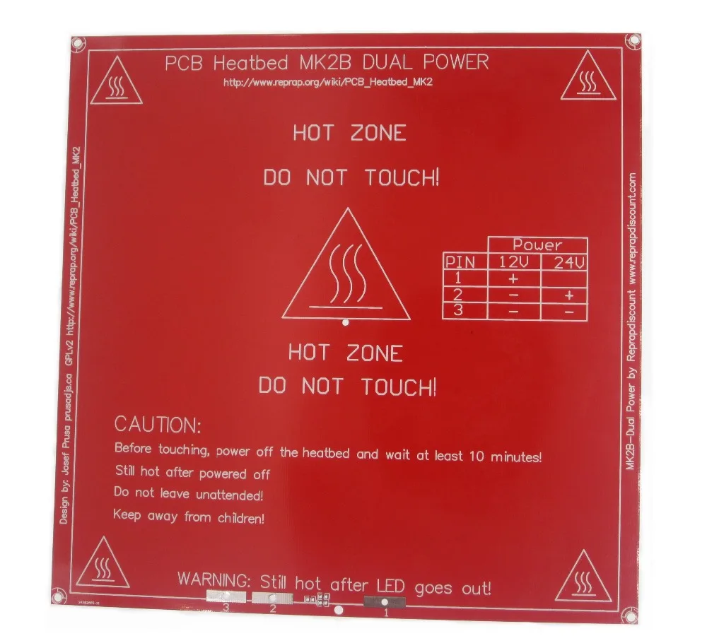 Upgraded MK2B Heated Bed PCB Parts Heatbed Dual 12V 24V Red MK2 B Hot HotBed 3D Printers Part Heat 214mmx214mm Accessories
Upgraded MK2B Heated Bed PCB Parts Heatbed Dual 12V 24V Red MK2 B Hot HotBed 3D Printers Part Heat 214mmx214mm Accessories