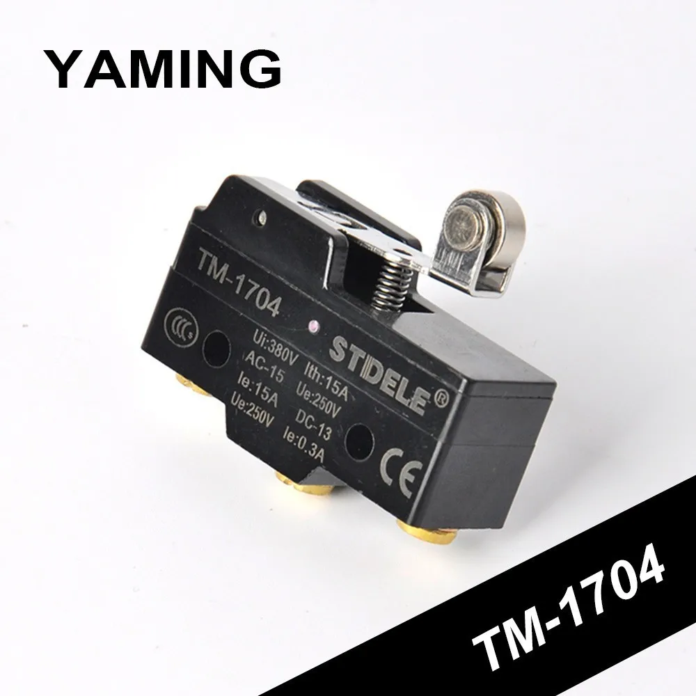 Limit Switch Black Hinge 1NO 1NC Silver contact Roller Stroke Fretting Switch TM-1704 ( Replace LXW5-11G2 ) (5PCS)
Limit Switch Black Hinge 1NO 1NC Silver contact Roller Stroke Fretting Switch TM-1704 ( Replace LXW5-11G2 ) (5PCS)