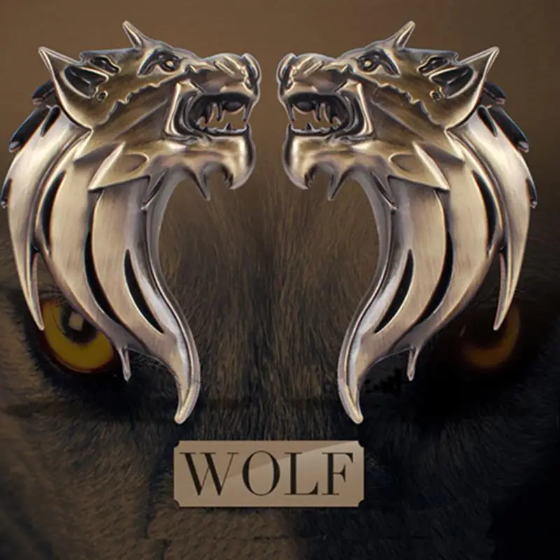 1 PCS Zinc Alloy 3D Wolf Head car basdge Auto Metal Emblem Car Truck Motor Logo Sticker Car styling 2 Colors
1 PCS Zinc Alloy 3D Wolf Head car basdge Auto Metal Emblem Car Truck Motor Logo Sticker Car styling 2 Colors