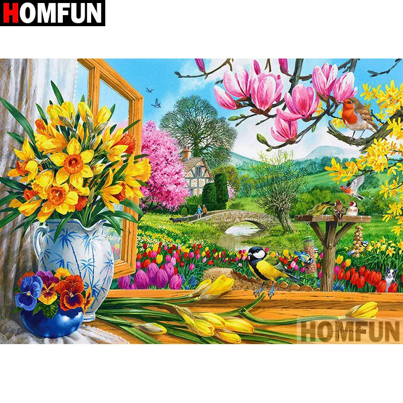 Алмазная 5D картина HOMFUN A13383 «Цветочный пейзаж», вышивка крестиком, полноразмерная/круглая, для творчества, домашний декор, подарок
Алмазная 5D картина HOMFUN A13383 «Цветочный пейзаж», вышивка крестиком, полноразмерная/круглая, для творчества, домашний декор, подарок