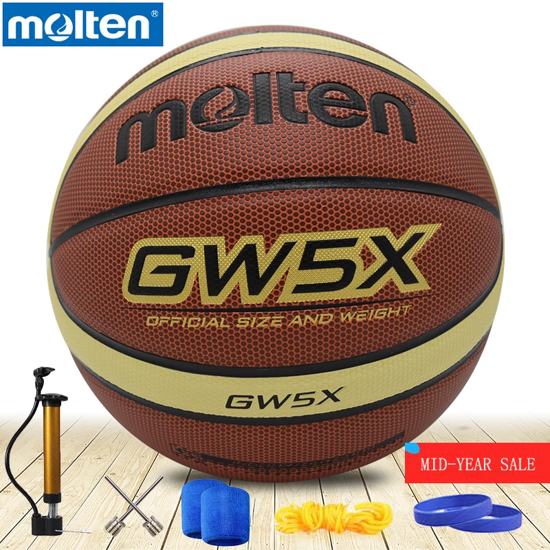 Original Molten GW5X GW6X GW7X Indoor Outdoor Men's Basketball Ball PU Materia Size5, 6,7 Basketball Free With Net Bag+ Needle
Original Molten GW5X GW6X GW7X Indoor Outdoor Men's Basketball Ball PU Materia Size5, 6,7 Basketball Free With Net Bag+ Needle