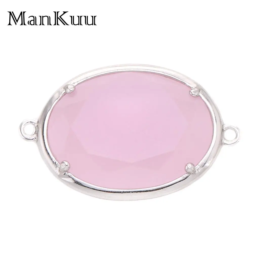Mankuu 12 Colors Glass Crystal Connector Charms Faceted Oval Crystal Connectors For Jewelry Making Natural Stone Connectors 5pcs
Mankuu 12 Colors Glass Crystal Connector Charms Faceted Oval Crystal Connectors For Jewelry Making Natural Stone Connectors 5pcs