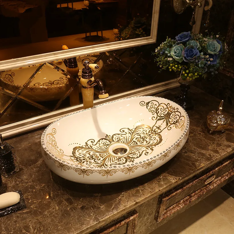 New design oval shape Jingdezhen ceramic sink wash basin Ceramic Counter Top Wash Basin Bathroom Sinks in sink
New design oval shape Jingdezhen ceramic sink wash basin Ceramic Counter Top Wash Basin Bathroom Sinks in sink