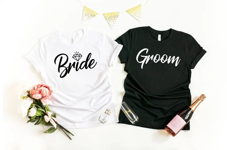 Skuggnas Bride and Groom shirts Wedding and Honeymoon T-shirt Mr and Mrs Tee Bridal Wedding Party t shirts Bride Top dropship
Skuggnas Bride and Groom shirts Wedding and Honeymoon T-shirt Mr and Mrs Tee Bridal Wedding Party t shirts Bride Top dropship