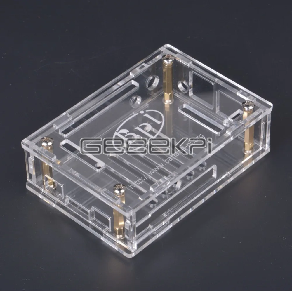 GeeekPi Transparent Acrylic Case Cover Shell Protective Enclosure Box for Banana Pi M3 BPI-M3
GeeekPi Transparent Acrylic Case Cover Shell Protective Enclosure Box for Banana Pi M3 BPI-M3