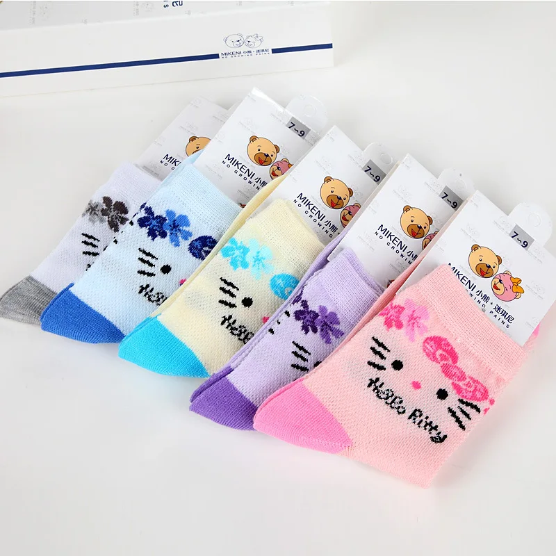 5 pairs / lot 2016 new spring and summer cute cat mesh breathable cotton girls socks 3-12 year children socks fashion kids socks
5 pairs / lot 2016 new spring and summer cute cat mesh breathable cotton girls socks 3-12 year children socks fashion kids socks