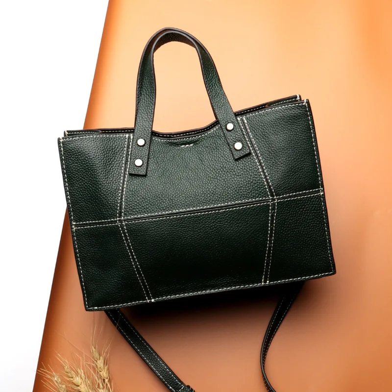 Striped Patchwork Women Shoulder Bags Fashion 100% Genuine Leather Composite Bag Famous Brand Women Handbag Female Messenger Bag
Striped Patchwork Women Shoulder Bags Fashion 100% Genuine Leather Composite Bag Famous Brand Women Handbag Female Messenger Bag