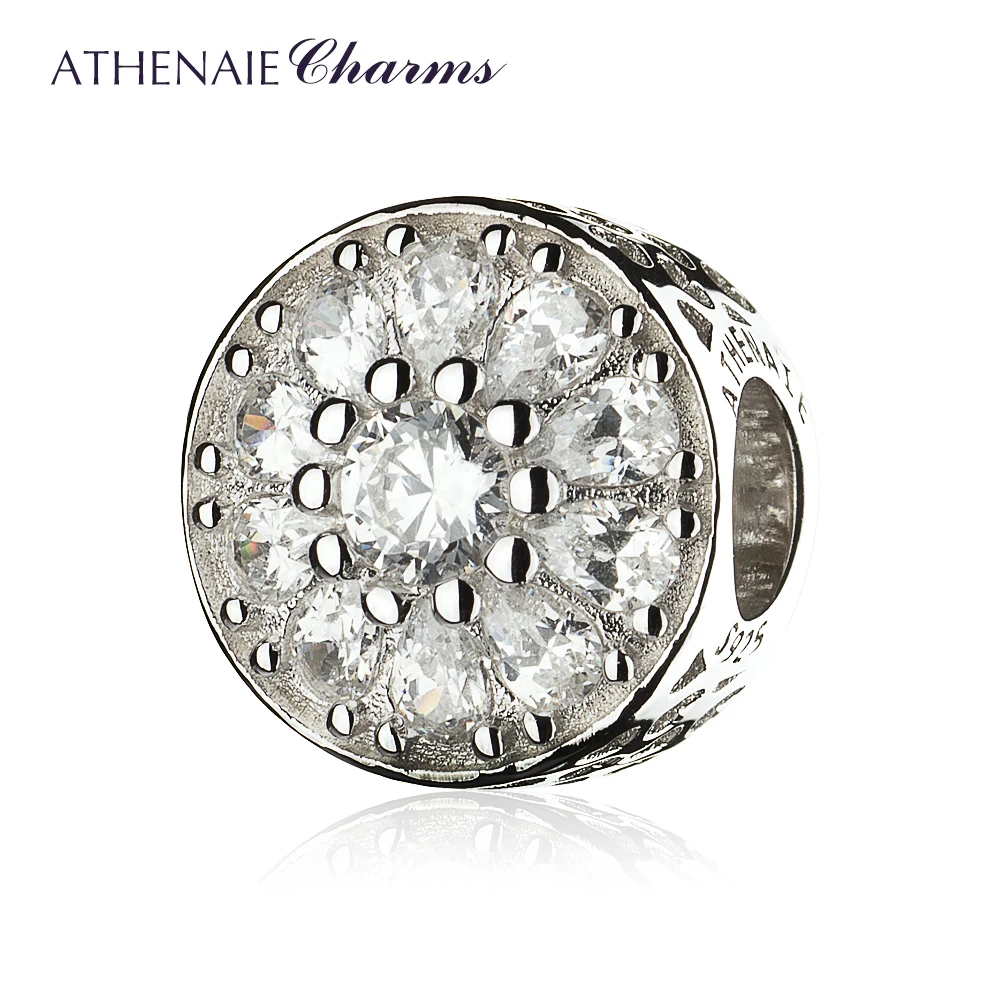 ATHENAIE 925 Sterling Silver Clear CZ Crystalized Floral Charms Bead Color White
ATHENAIE 925 Sterling Silver Clear CZ Crystalized Floral Charms Bead Color White