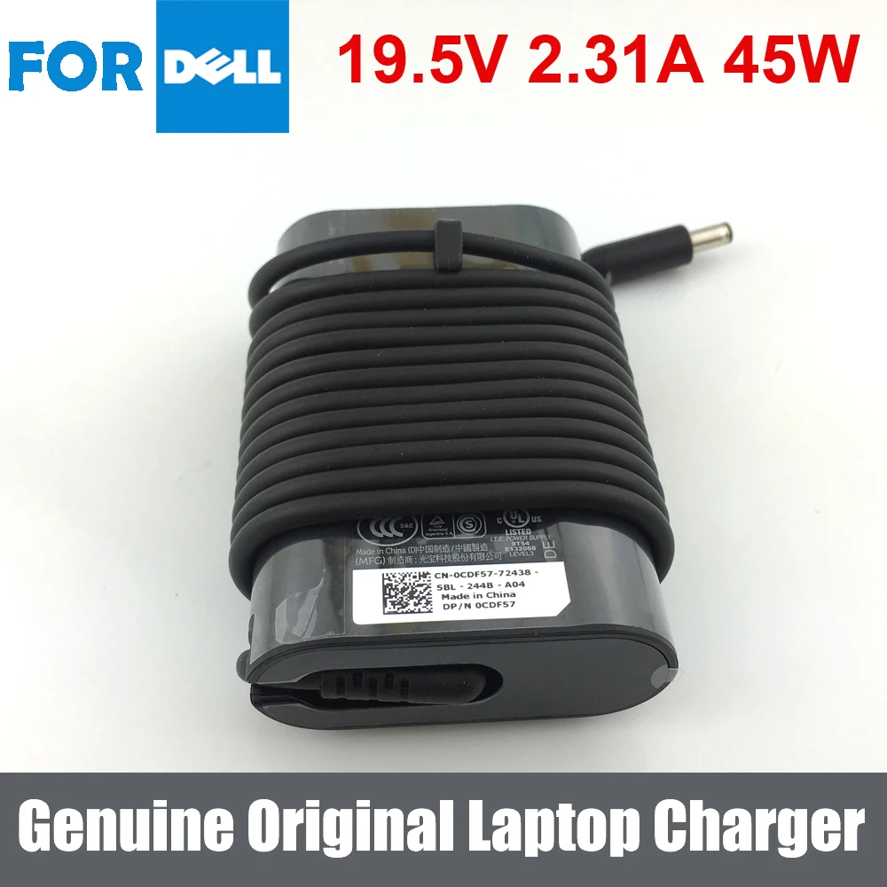 Original 19.5V 2.31A 45W AC Adaptor Charger Power Supply for Dell XPS 13 9350 LA45NM131 Ultrabook
Original 19.5V 2.31A 45W AC Adaptor Charger Power Supply for Dell XPS 13 9350 LA45NM131 Ultrabook