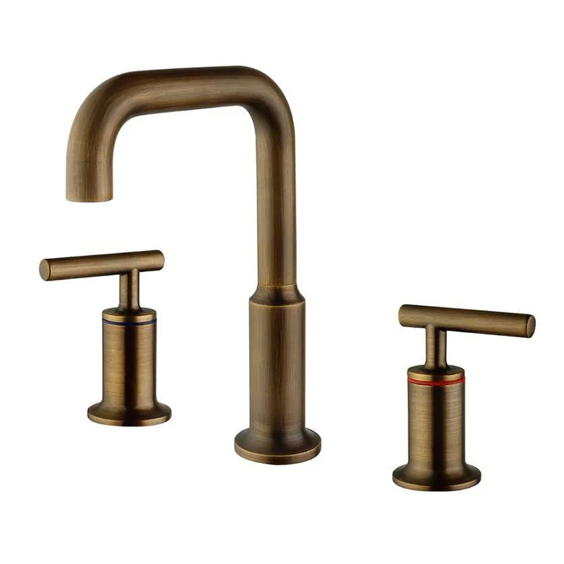 Antique Corppe Bath Faucet Double Handle Brass Brushed Gold Bathtub Faucet Hot Cold Water mixer Tap 3 hole Split Faucet 3PCS/set
Antique Corppe Bath Faucet Double Handle Brass Brushed Gold Bathtub Faucet Hot Cold Water mixer Tap 3 hole Split Faucet 3PCS/set