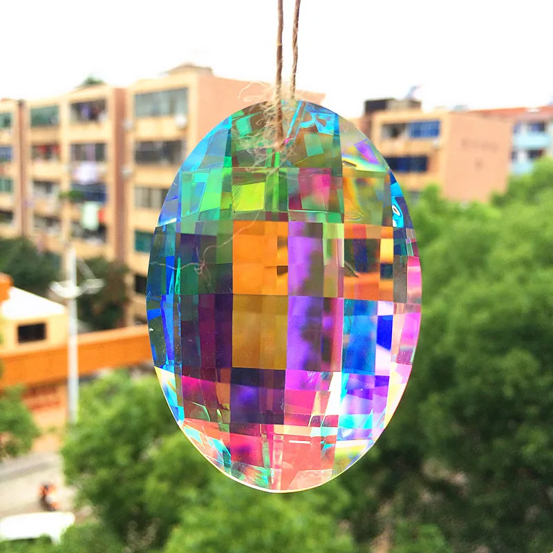 Diy 10pcs 63mm Rianbow Glass K9 Crystal Window Suncatcher Pendants Chandelier Parts Garland Chakra Spectra Lustres Hanging Drops
Diy 10pcs 63mm Rianbow Glass K9 Crystal Window Suncatcher Pendants Chandelier Parts Garland Chakra Spectra Lustres Hanging Drops