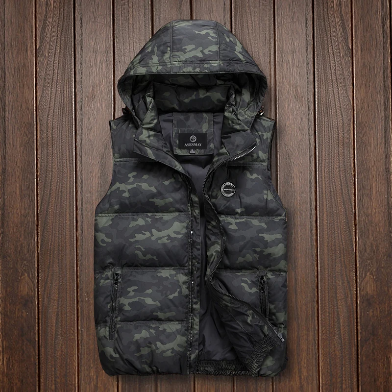 Asesmay New men's winter sleeveless jacket and coats men's sleeveless Warm down male slim printed vest homme winter casual coats
Asesmay New men's winter sleeveless jacket and coats men's sleeveless Warm down male slim printed vest homme winter casual coats