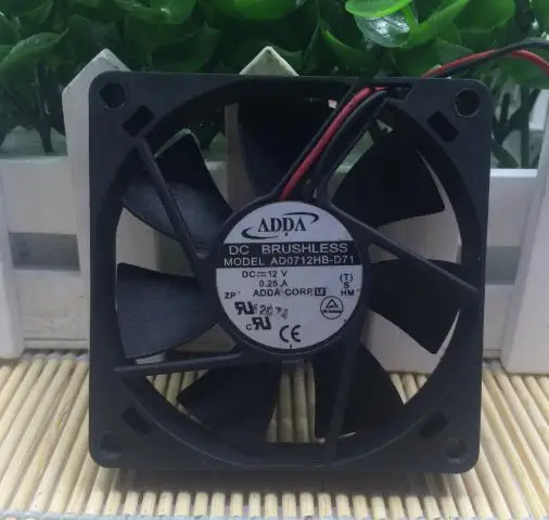 Original AD0712HB-D71 12V 0.25A 7015 two-wire CPU heat dissipation fan
Original AD0712HB-D71 12V 0.25A 7015 two-wire CPU heat dissipation fan