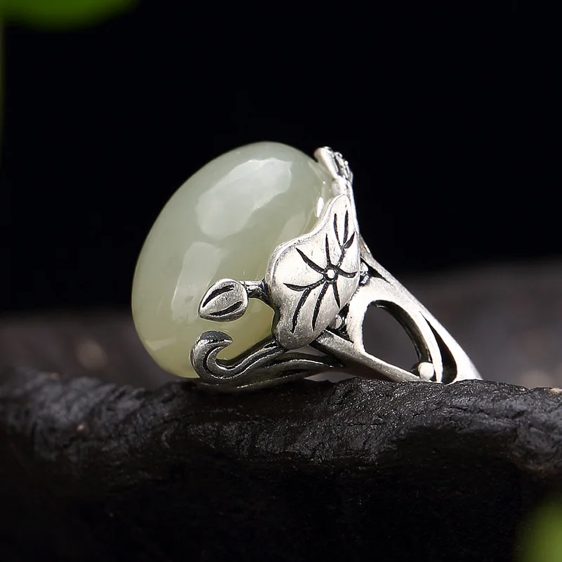 BOCAI New S990 Silver Natural Hotan Jade Retro Personality Butterfly Ring for Woman Exquisite Fashion Jewelry Accessories
BOCAI New S990 Silver Natural Hotan Jade Retro Personality Butterfly Ring for Woman Exquisite Fashion Jewelry Accessories