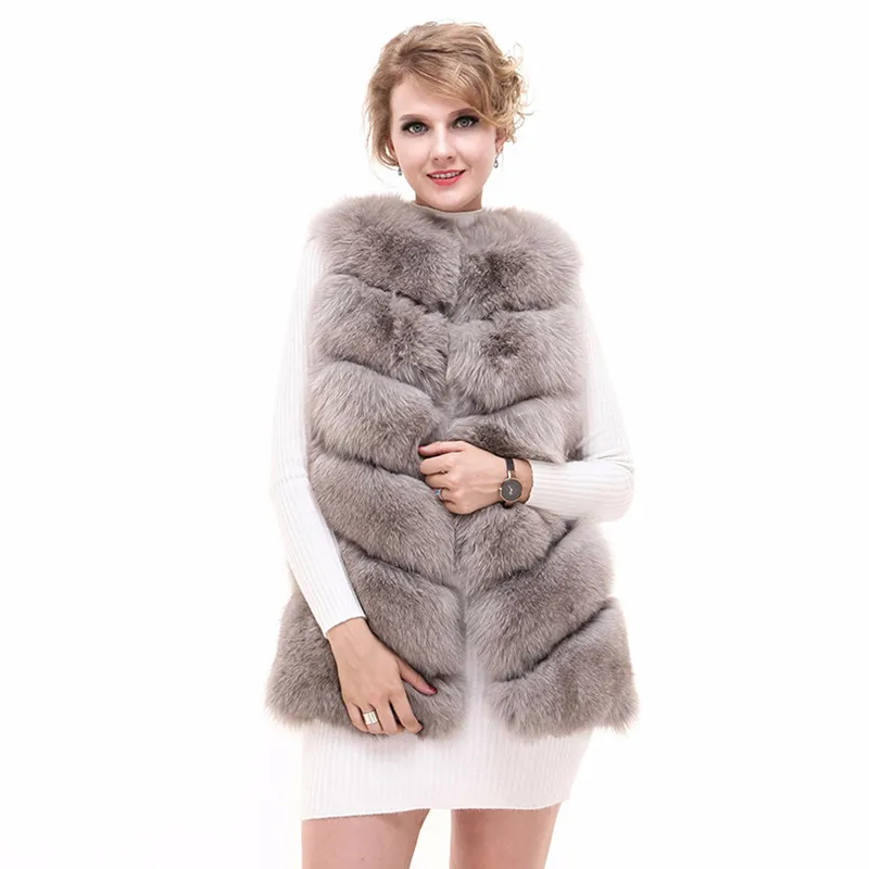Luxury Autumn Winter Women's Genuine Natural Fox Fur Vest Lady Slim Waistcoat Gilet Plus Size VF7045
Luxury Autumn Winter Women's Genuine Natural Fox Fur Vest Lady Slim Waistcoat Gilet Plus Size VF7045