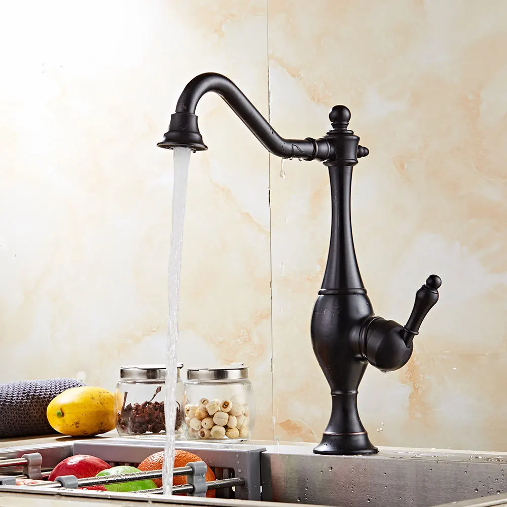 Kitchen Faucets Brass Sink Mixer Tap Hot & Cold Single Handle Rotating Water Crane Mixer Faucet black/antique Bath Basin Faucet
Kitchen Faucets Brass Sink Mixer Tap Hot & Cold Single Handle Rotating Water Crane Mixer Faucet black/antique Bath Basin Faucet